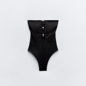 Zara metal piece swimsuit- brand new with tags